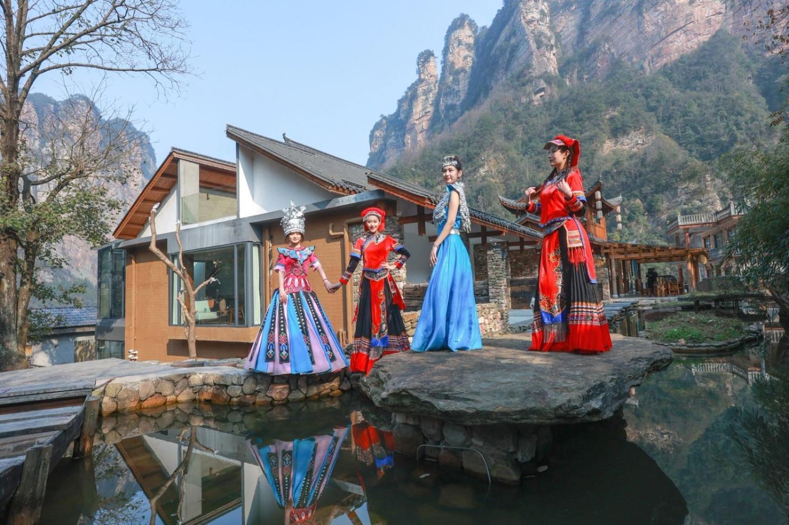 雾里观阵山 Foggy Valley Zhangjiajie Exterior photo
